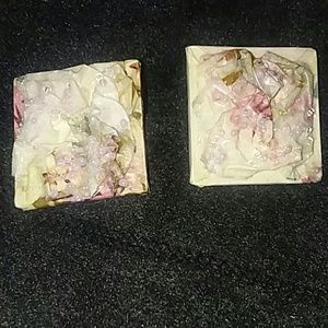 Handcrafted Costume Jewelry  (Pierced earrings).